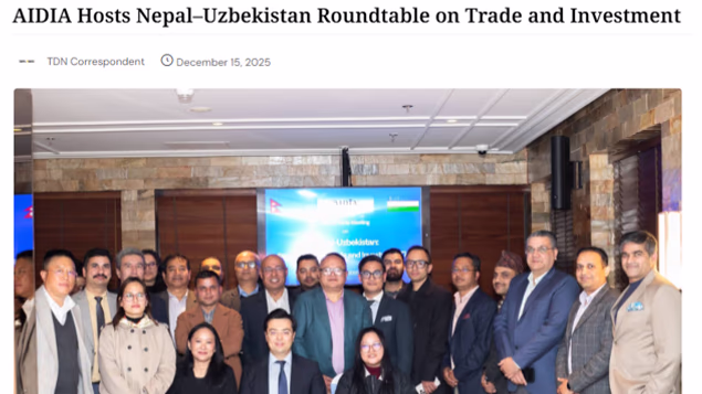 Nepal elektron nashri O‘zbekiston bilan savdo-iqtisodiy hamkorlik istiqbollariga bag‘ishlangan maqola chop etdi