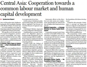 «Daily Spokesman»: Законная, безопасная и упорядоченная политика Узбекистана в области трудовой миграции - важное звено регионального сотрудничества