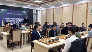 Toshkentda O'zbekiston tashqi ishlar vaziri kubogi uchun tezkor shaxmat turniri o'tkazilmoqda