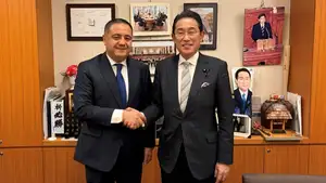 O‘zbekiston elchisi Yaponiya sobiq Bosh vaziri bilan uchrashdi