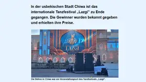 Xivadagi “Lazgi” festivali nemis OAVda yoritildi