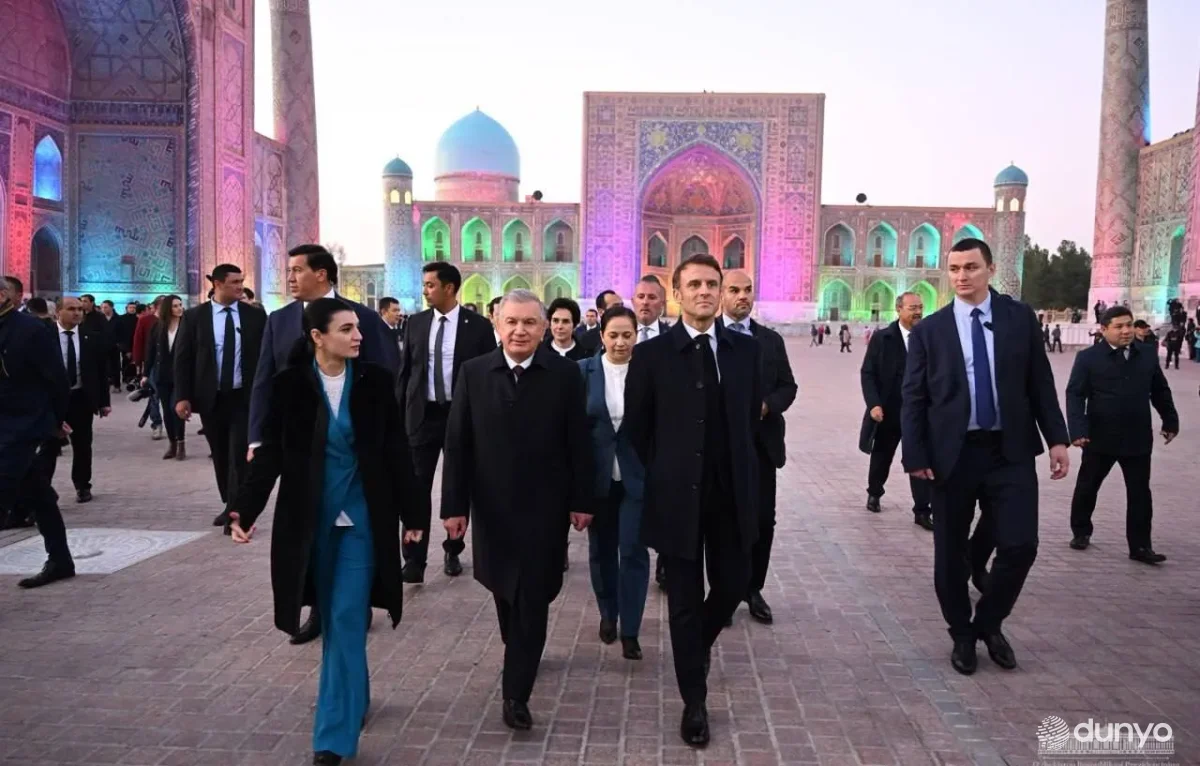 The historical monuments of Samarkand made a great impression on the delegation of France