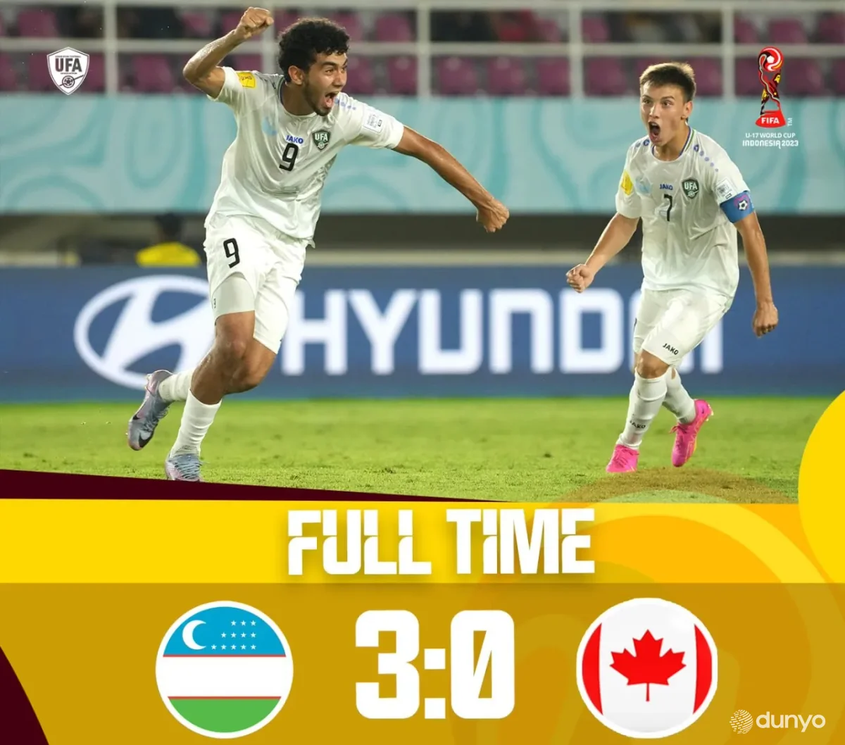 Сборная Узбекистана по футболу получила шанс на выход из группы на чемпионате мира в Индонезии