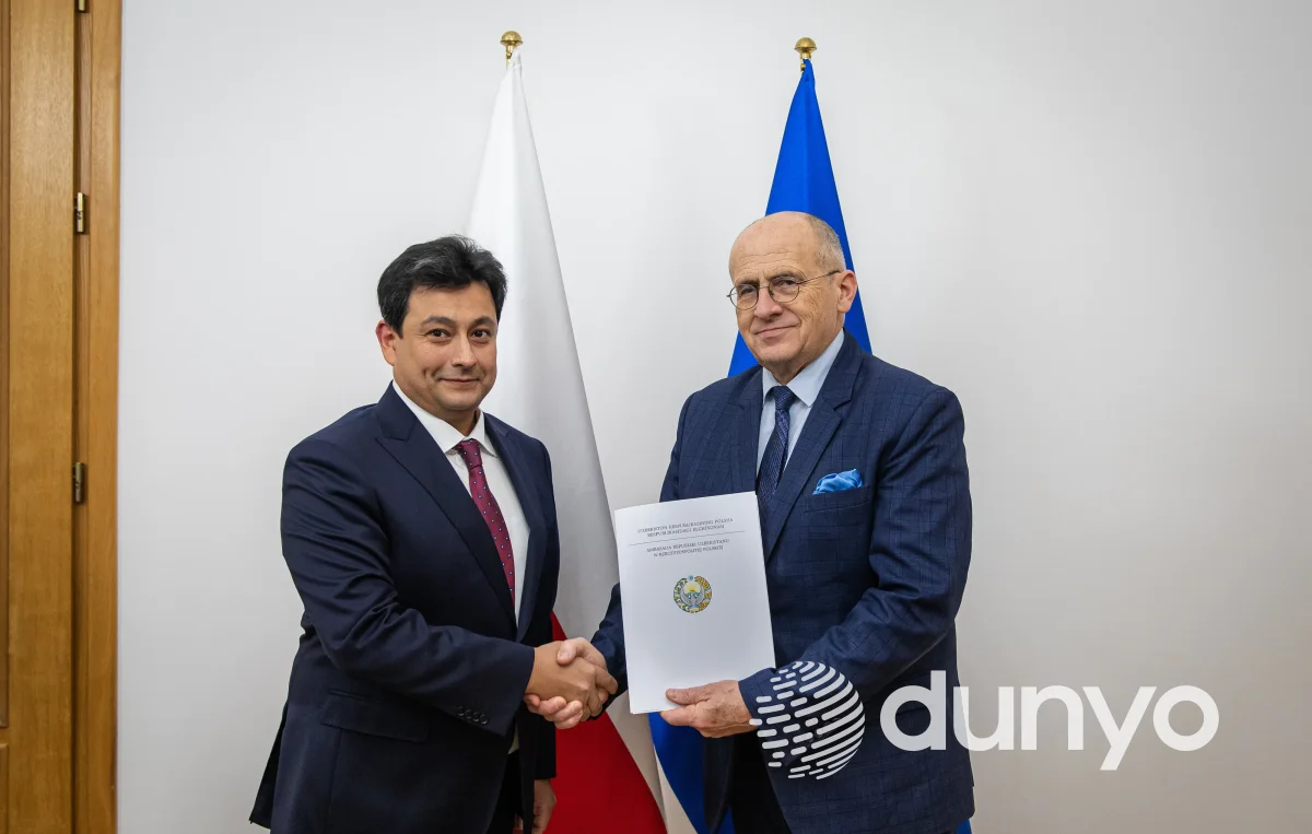 Ўзбекистоннинг янги тайинланган элчиси Польша ташқи ишлар вазирига ишонч ёрлиқлари нусхаларини тақдим этди