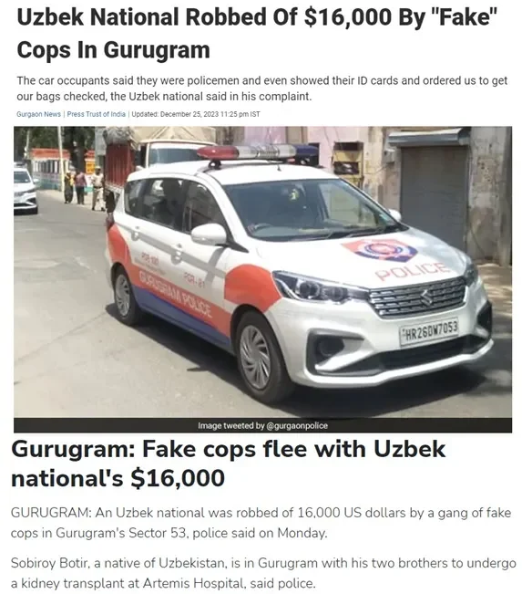 Ўзбекистон элчихонаси Ҳиндистоннинг Гуруграм шаҳрида ватандошларимиз пулини ўмариб кетиш билан боғлиқ вазиятни ўз назоратига олди