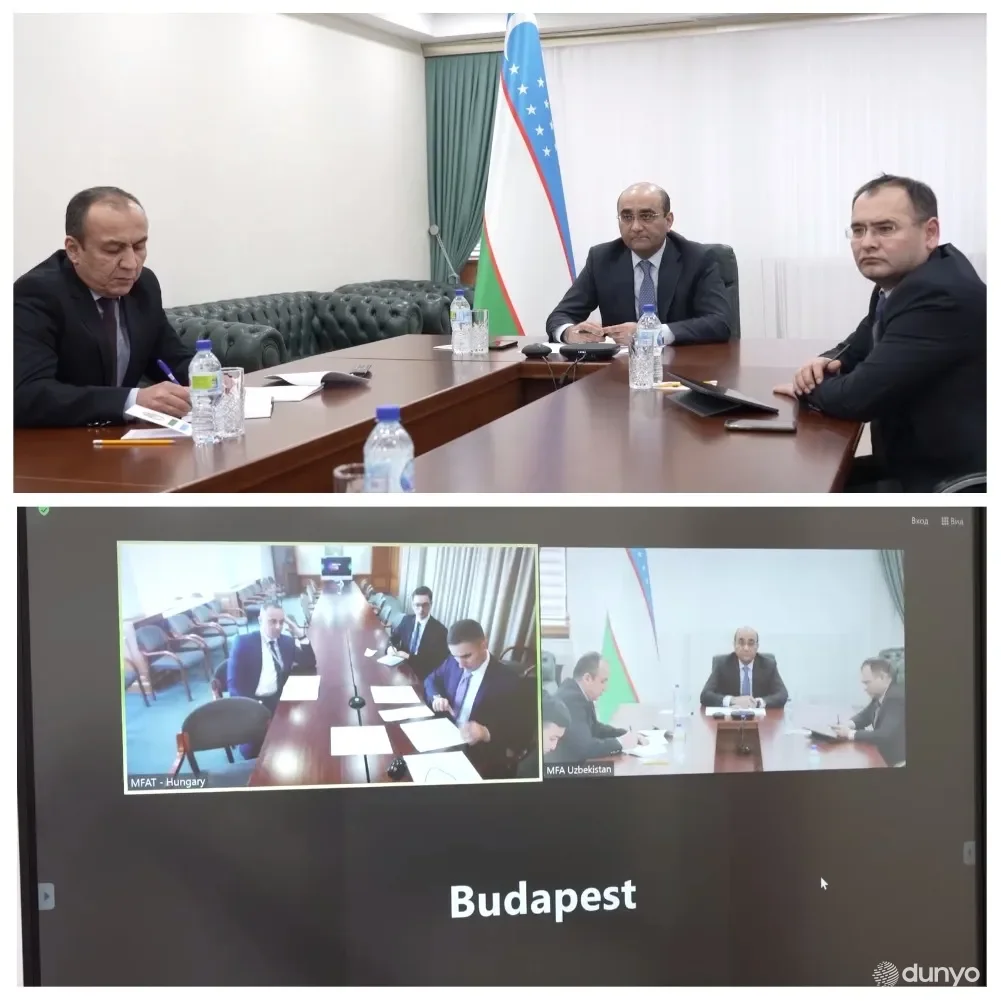 Ўзбекистон ташқи ишлар вазири ўринбосари ва Венгрия ташқи ишлар ва савдо вазирлиги давлат котиби ўринбосари онлайн музокаралар чоғида бўлажак сиёсий мулоқотлар жадвалини муҳокама қилдилар