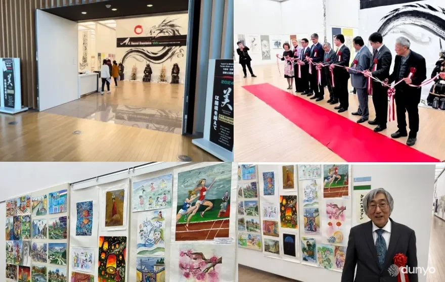 Рисунки юных художников Узбекистана представлены на выставке в Токио