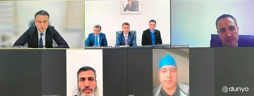 Ўзбекистондан малакали шифокор ва ҳамшираларни Кувайтга ишга жалб этиш бўйича онлайн музокаралар ўтказилди