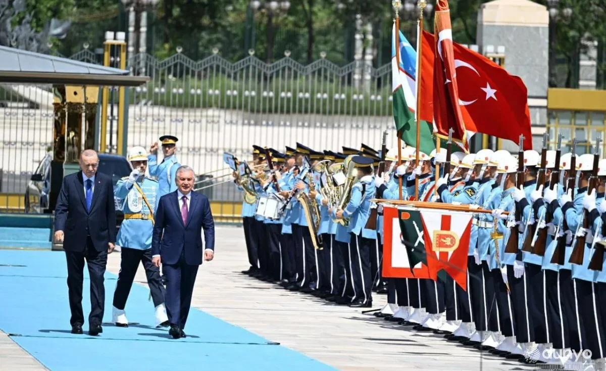 The official welcoming ceremony of the President of Uzbekistan takes place in the capital of Türkiye