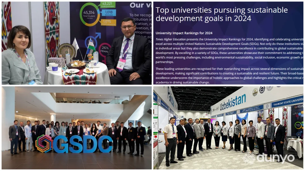 Семь вузов Узбекистана вошли в глобальный ТОП-1000 международного рейтинга «Impact Rankings – 2024»