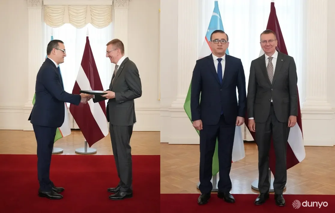 Ўзбекистон элчиси Латвия Президентига ишонч ёрлиқларини топширди