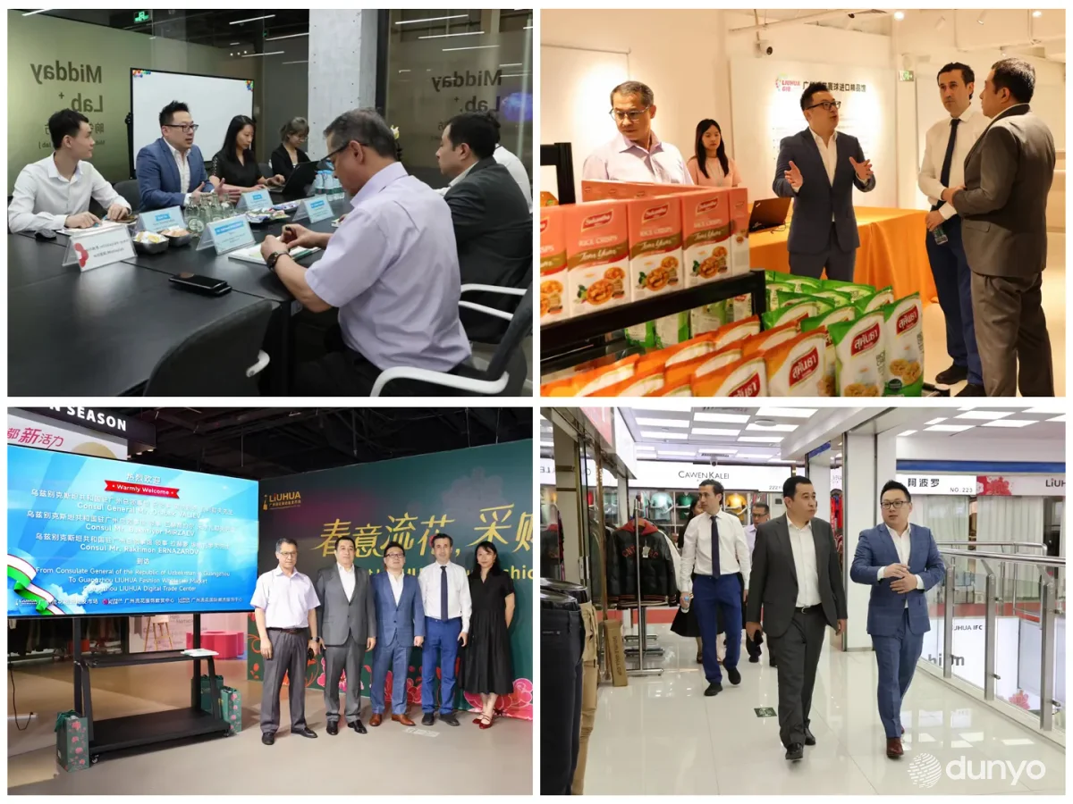 Guanchjou shahridagi markaziy bozorda O'zbekiston mahsulotlari shou-rumi tashkil etiladi