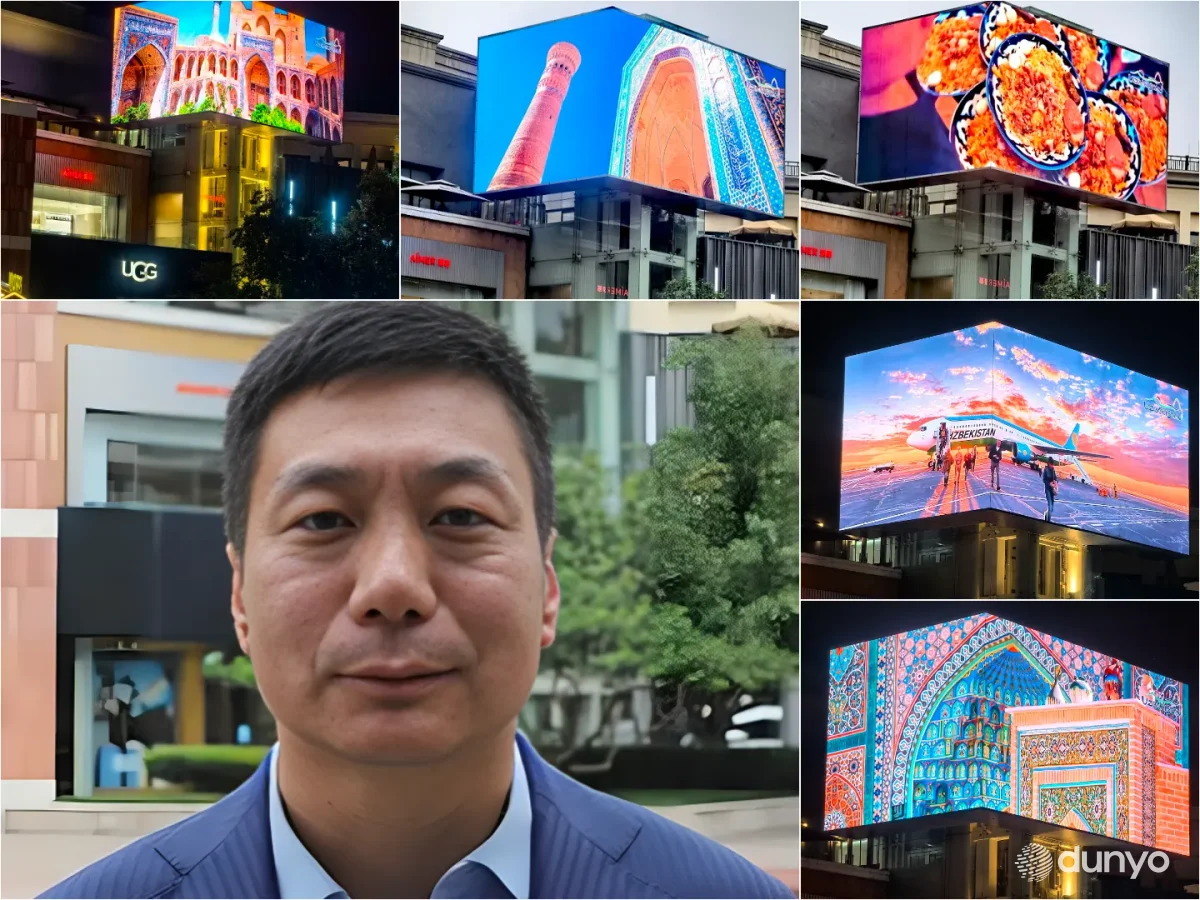 На больших экранах Пекина транслируется туристический потенциал Узбекистана