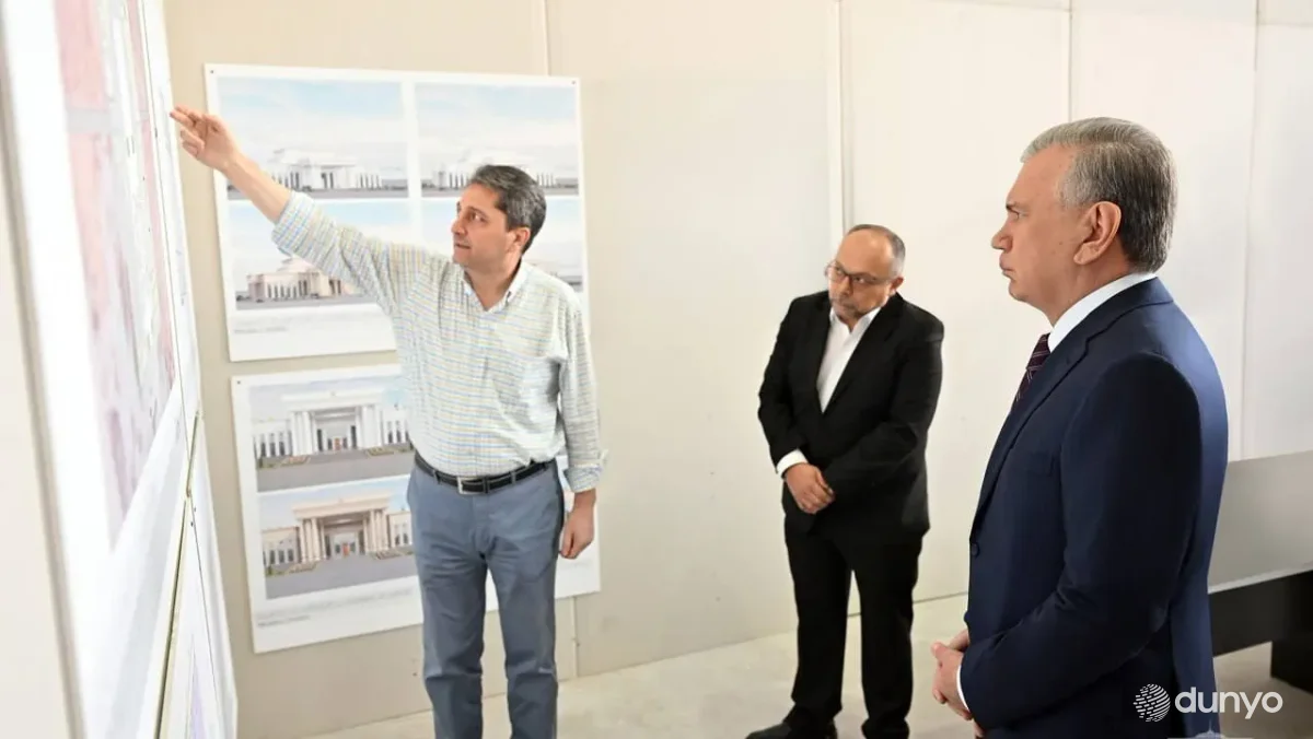 Президент Узбекистана ознакомился со строительством аэропорта «Ташкент-Восточный»