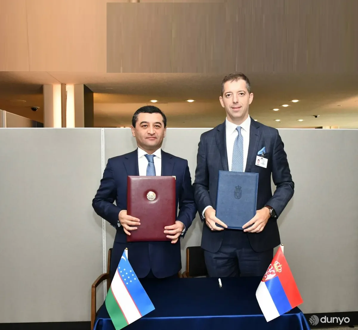 Ўзбекистон ва Сербия ТИВ раҳбарлари Нью-Йоркда Дипломатик паспорт эгалари учун визасиз тартиб тўғрисидаги битимни имзоладилар