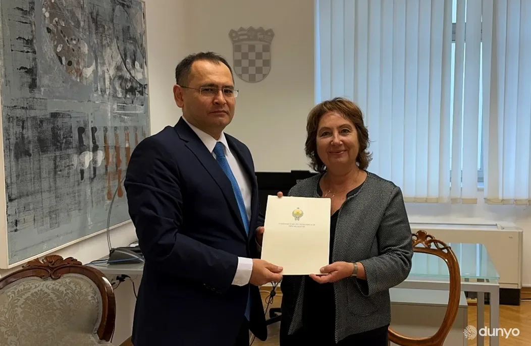 Ўзбекистоннинг биринчи элчиси Хорватия Ташқи ишлар вазирлигига ишонч ёрлиқлари нусхаларини топширди