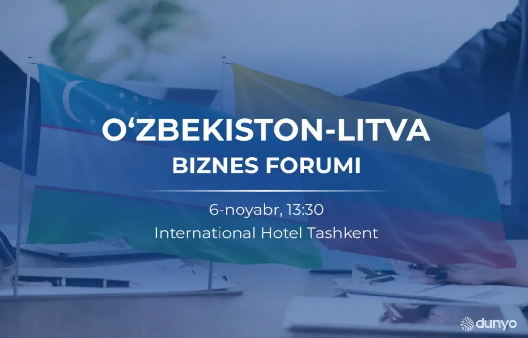 Бугун Тошкент шаҳрида Ўзбекистон-Литва бизнес-форуми ва икки томонлама Ишбилармонлар кенгаши мажлисининг иккинчи давраси ўтказилади