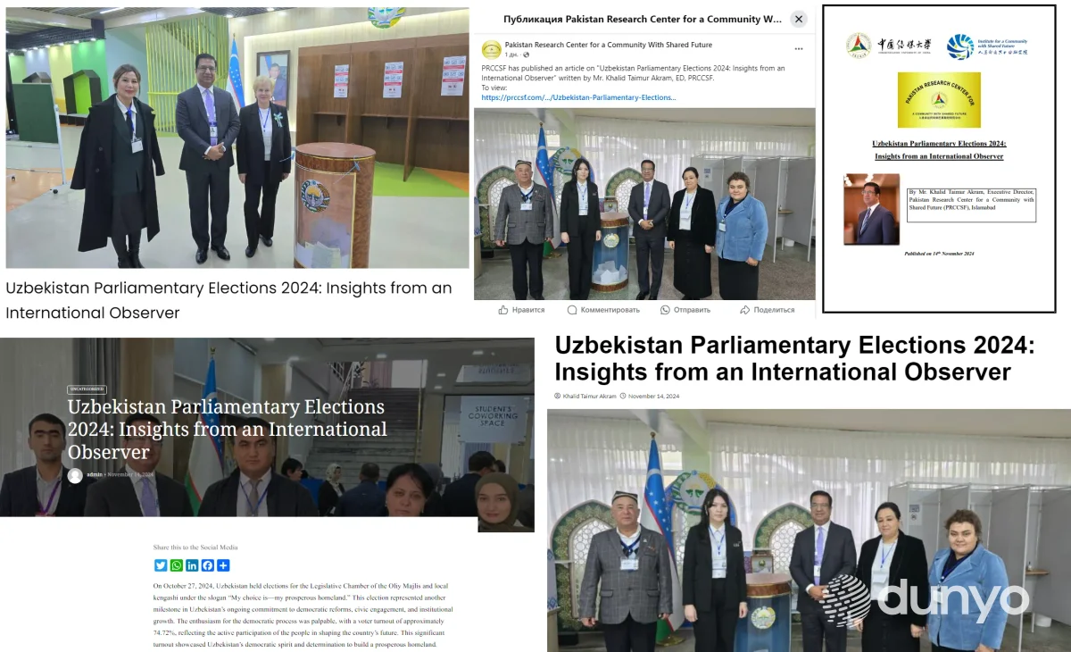 Ўзбекистон парламенти сайлови якунлари Покистон таҳлил марказлари диққат марказида