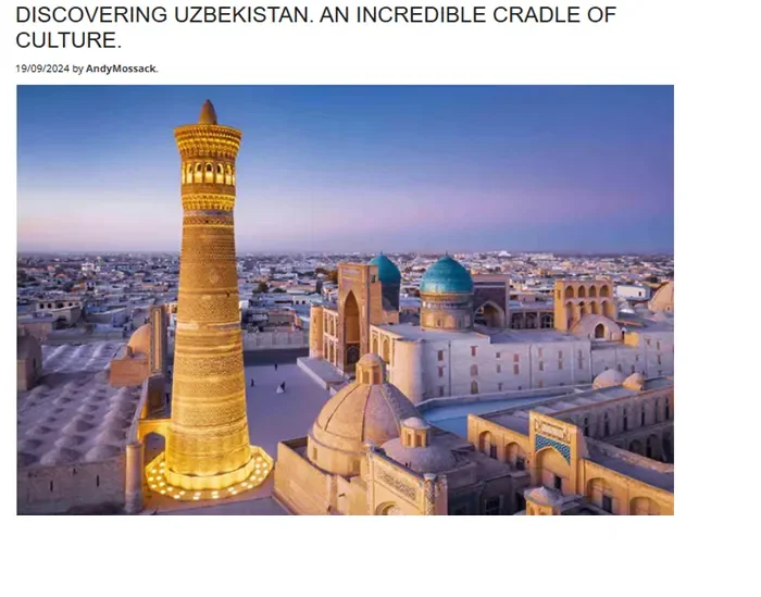 "TripReporter": O'zbekiston – madaniyat beshigi