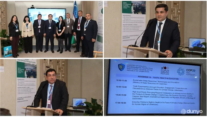 The environmental agenda of Uzbekistan is integrated into regional and global initiatives