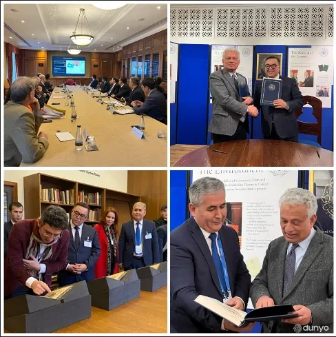 Оксфорд Ислом тадқиқотлари марказига Катта Лангар Қуръони факсимилеси совға қилинди