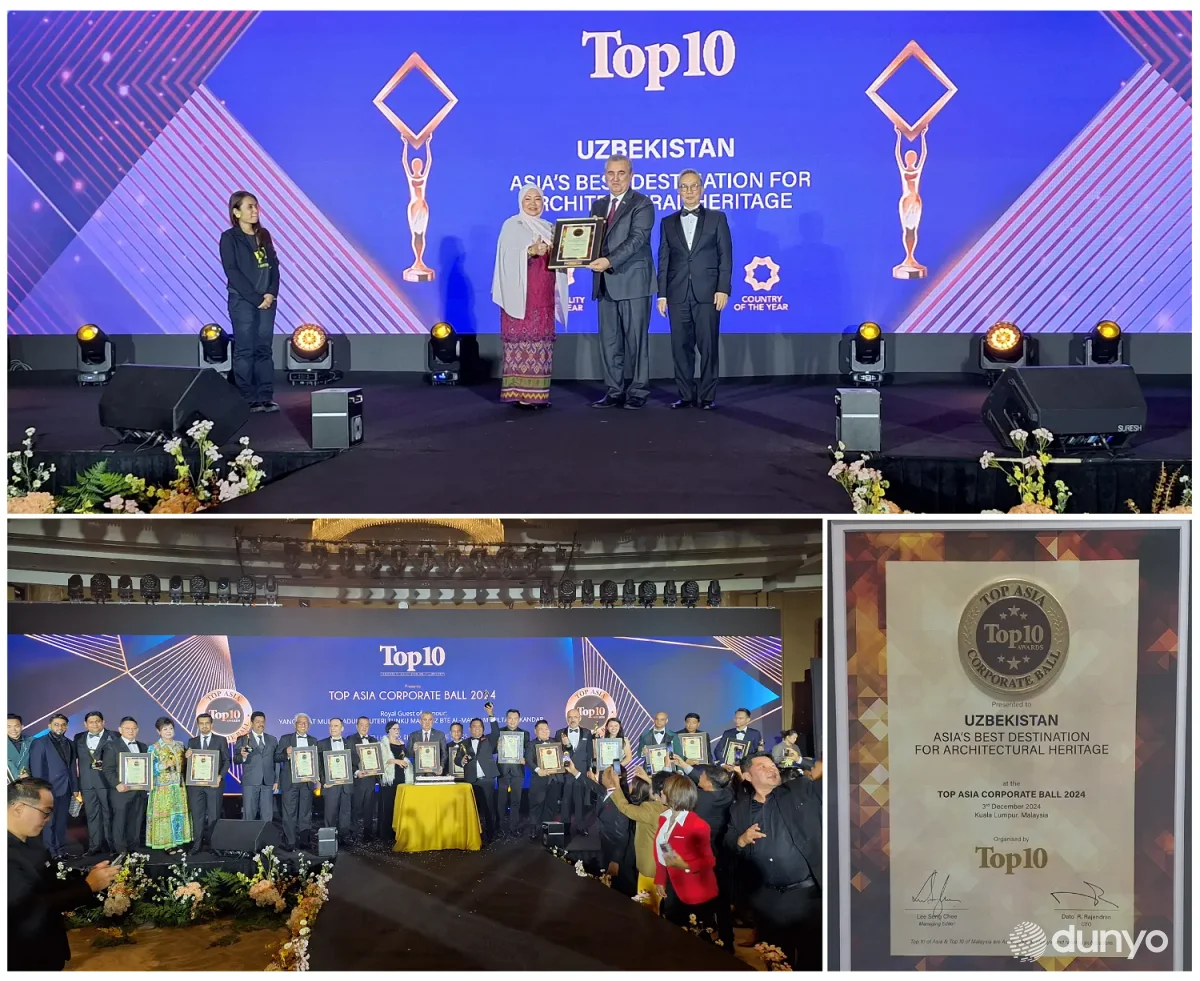 Малайзияда Ўзбекистон 2024 йилда Осиёнинг энг яхши сайёҳлик йўналиши сифатида тан олинди
