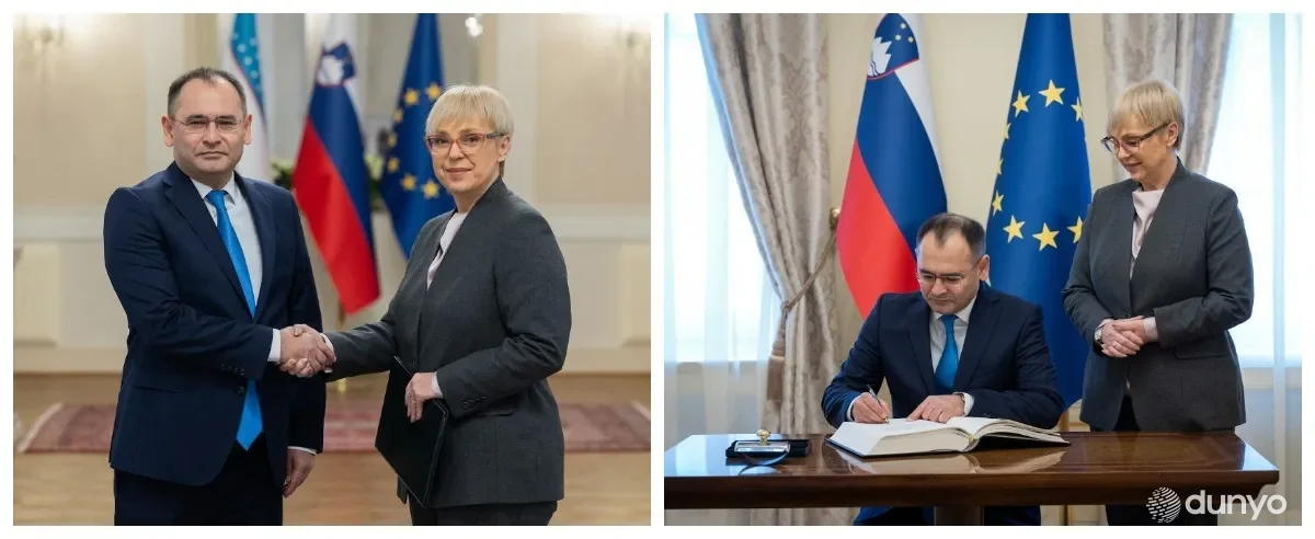 O'zbekiston elchisi Sloveniya Prezidentiga ishonch yorliqlarini topshirdi