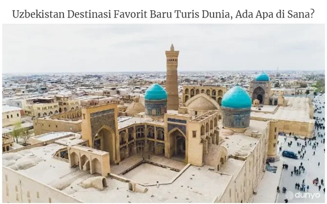 СМИ Индонезии: Узбекистан предлагает множество возможностей полностью погрузиться в его культуру и историю