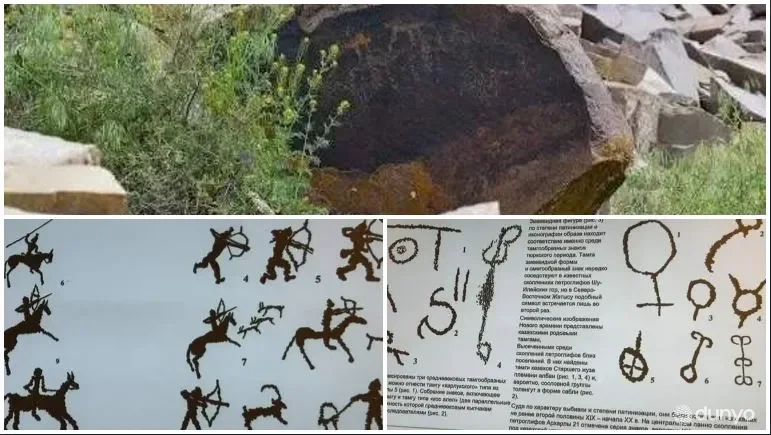 Петроглифы эпохи Тюркского каганата обнаружены в горах Архарлы