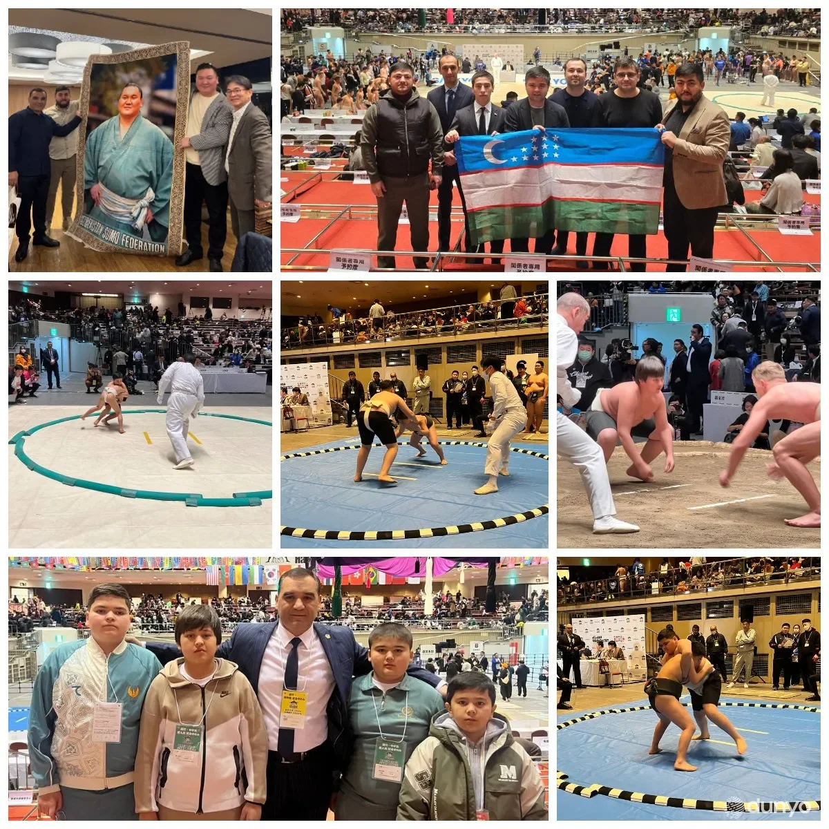 Впервые представители Узбекистана приняли участие в международном турнире по сумо в Токио