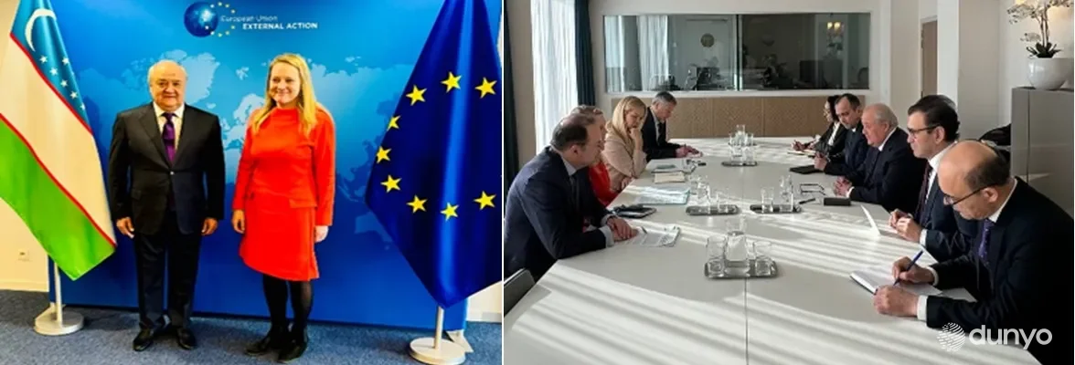 Ўзбекистон делегацияси Брюсселда ЕИнинг ташқи ишлар ва хавфсизлик сиёсати бўйича олий вакили маҳкамаси раҳбари билан учрашди