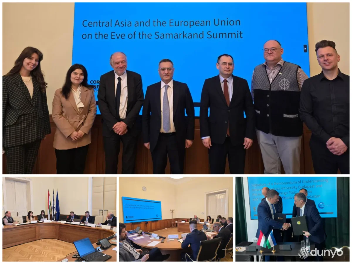 Budapeshtda "Markaziy Osiyo va Yevropa Ittifoqi Samarqand sammiti arafasida" mavzusida davra suhbati bo'lib o'tdi