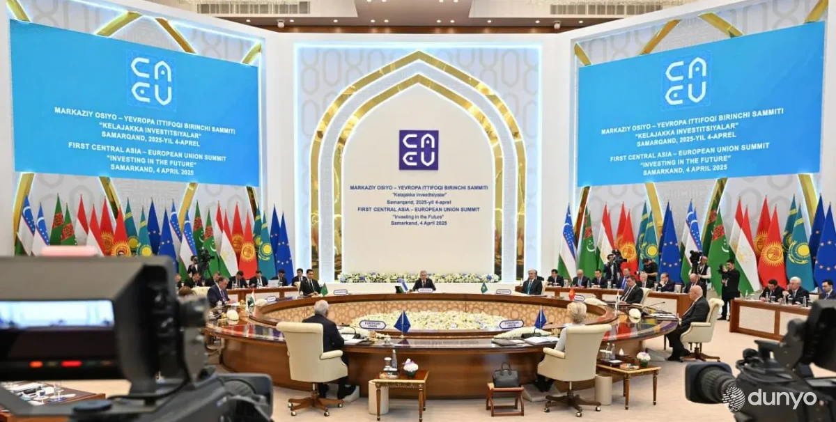 Samarqand shahrida O'zbekiston Prezidenti raisligida "Markaziy Osiyo - Yevropa Ittifoqi" birinchi sammiti bo'lib o'tdi