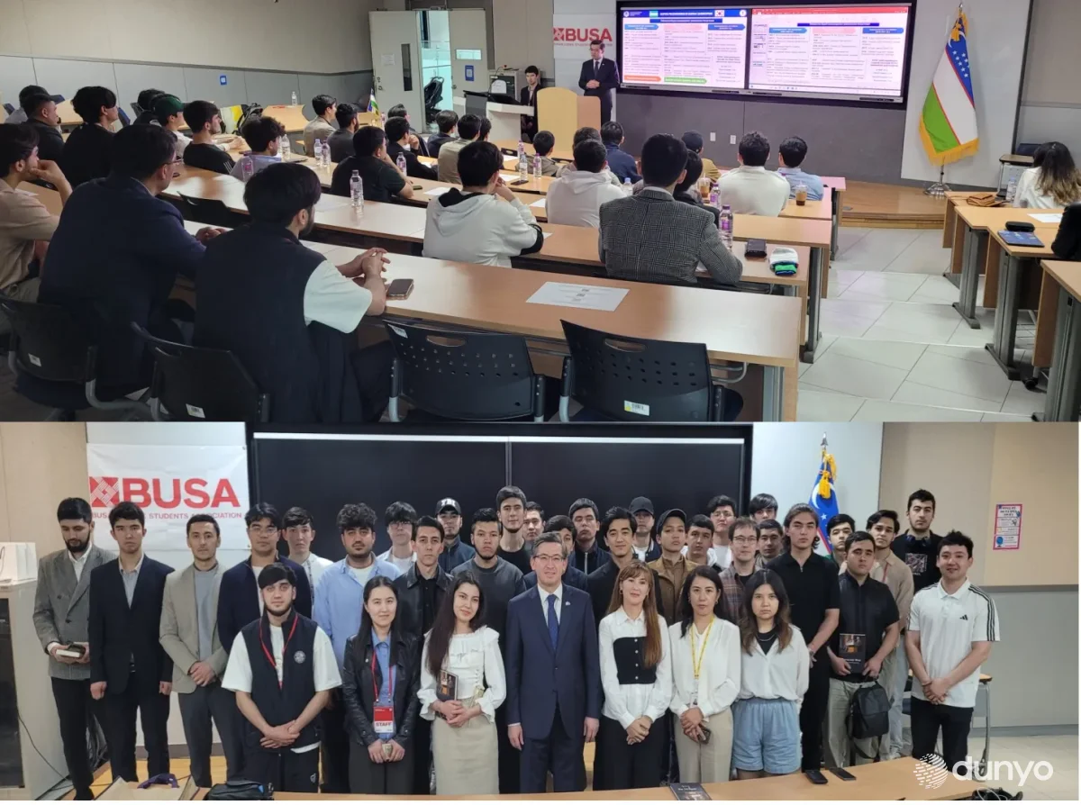 Жанубий Кореянинг Пусан шаҳрида "Элчи ва ватандошлар учрашуви" мавзусида тадбир бўлиб ўтди