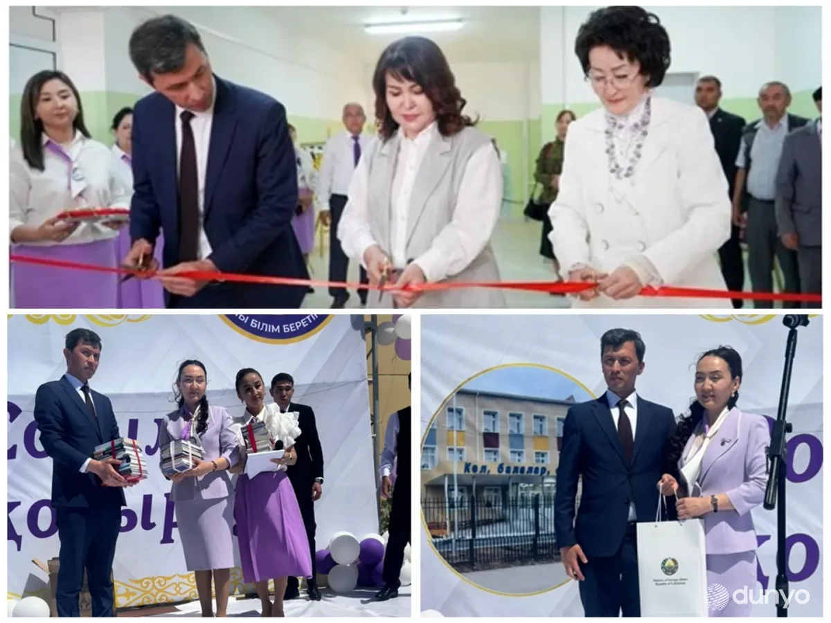 Дипломаты Узбекистана приняли участие в праздновании 60-летия школы имени Амира Темура в Туркестане