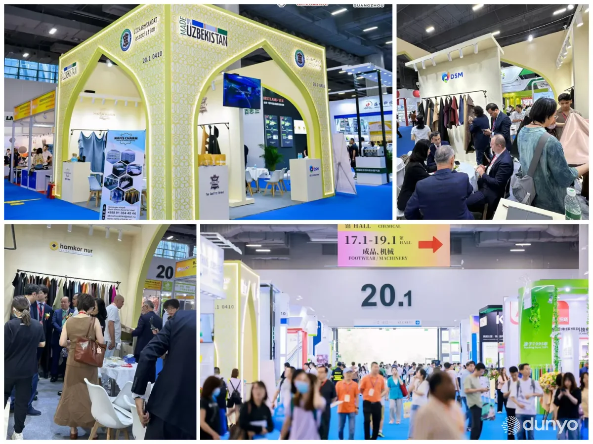 "Made in Uzbekistan" brendi ostidagi charm mahsulotlari Xitoyning Guanchjou shahridagi xalqaro ko'rgazmada namoyish etildi