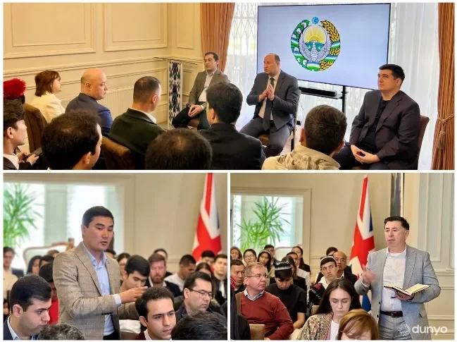 O'zbekiston elchixonasida Buyuk Britaniyaning nufuzli universitetlarida ta'lim olayotgan vatandosh talabalar bilan muloqot tashkil etildi