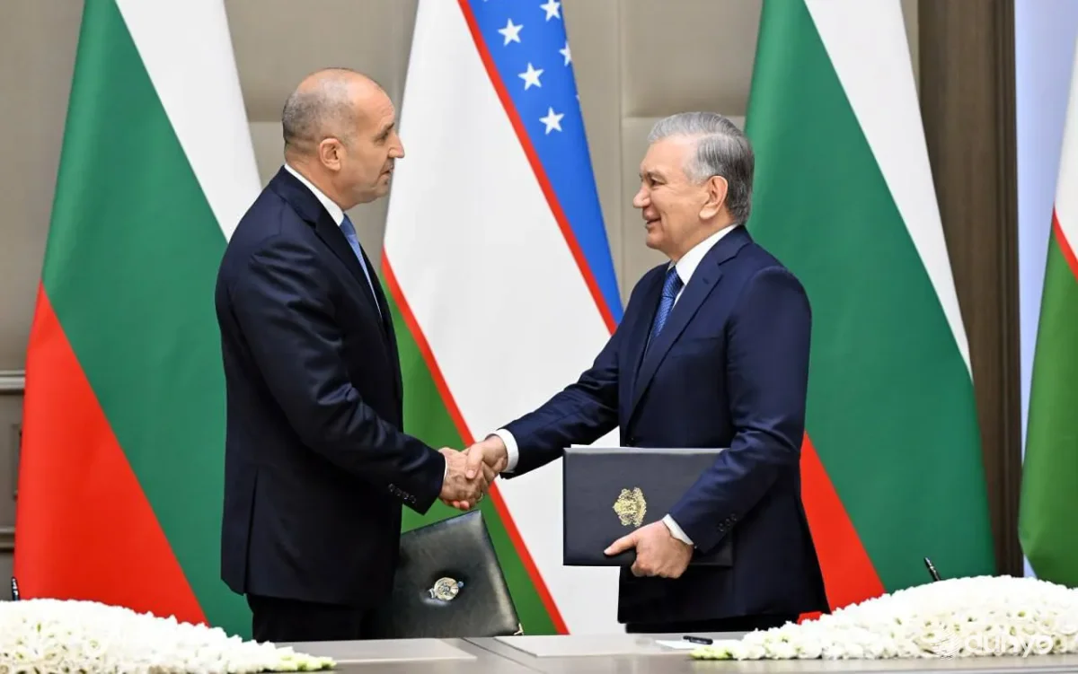 Presidents of Uzbekistan and Bulgaria sign a Joint Declaration on expanding bilateral cooperation following the talks at the "Kuksaroy" residence