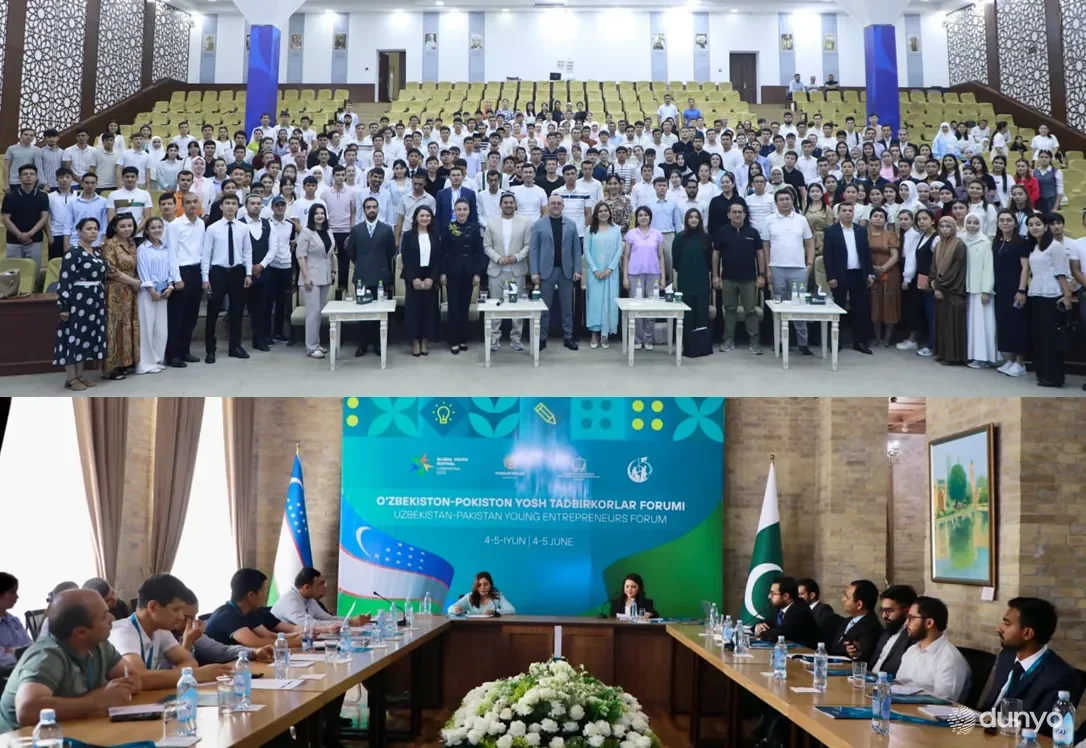 Samarqandda O'zbekiston–Pokiston yosh tadbirkorlar forumi bo'lib o'tdi