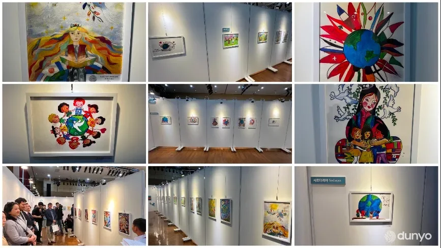 Ўзбекистон мактаб ўқувчилари Жанубий Кореяда бўлиб ўтаётган "Халқаро болалар санъати алмашинуви кўргазмаси-2025"да фаол иштирок этмоқда