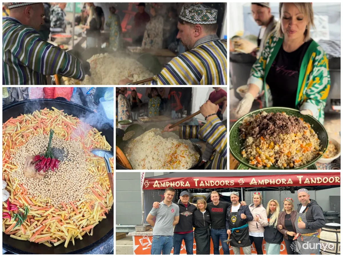 Germaniyada bo'lib o'tgan "Jarmarka-2025" festivalida rekord darajadagi o'zbek palovi tayyorlandi