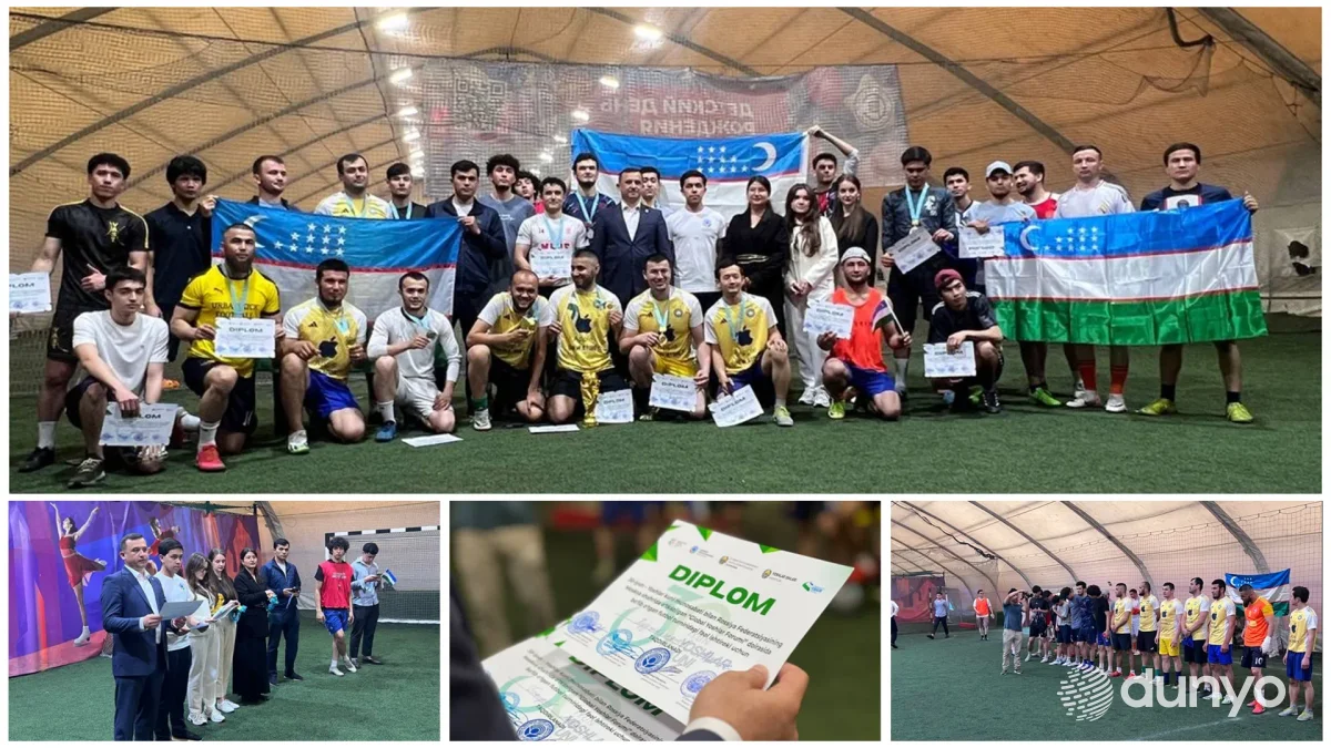 Россиядаги ёш ватандошлар ўртасида футбол турнири ўтказилди