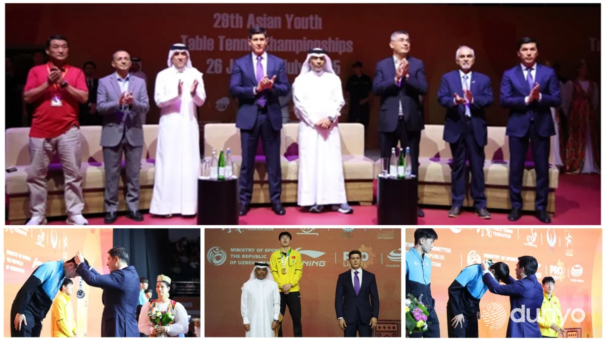 Тошкентда стол тенниси бўйича Осиё чемпионати якунланди