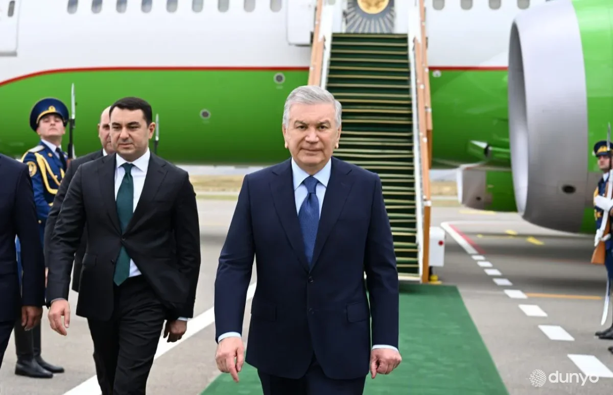 Ўзбекистон Президенти Озарбайжонга давлат ташрифи доирасида Фузулий шаҳрига келди