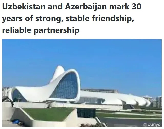 "The Times Kuwait" gazetasi: O'zbekiston va Ozarbayjon ishonchli hamkorlik, mustahkam va barqaror do'stlikning 30 yilligini nishonlamoqda