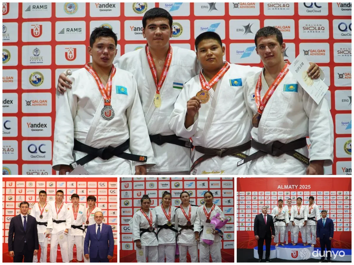 O'zbekiston dzyudochilari Olmaotada o'tgan Osiyo chempionatida birinchi o'rinni egalladi