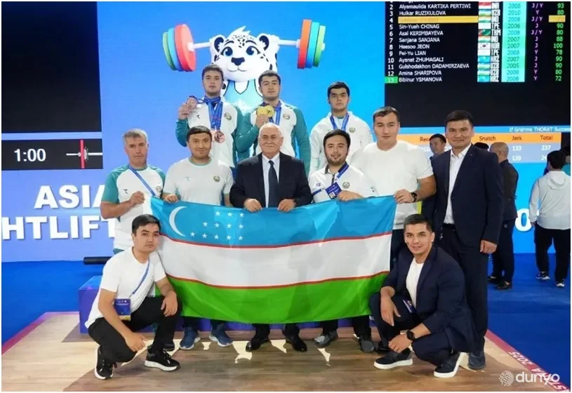 Сборная Узбекистана завоевала 20 медалей в очередной день чемпионата Азии по тяжёлой атлетике