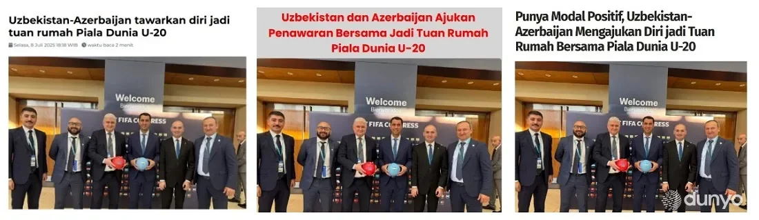 Indoneziya OAV: O'zbekiston Ozarbayjon bilan birga 20 yoshgacha bo'lgan futbolchilar o'rtasidagi Jahon chempionatini qabul qilishga har tomonlama tayyor