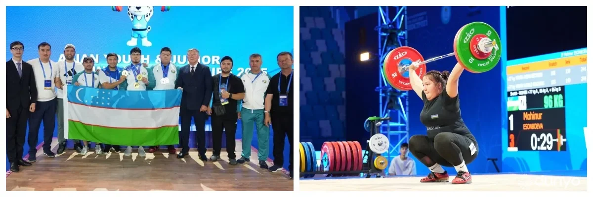 Ёш оғир атлетикачиларимиз Осиё чемпионатида яна 16 та медаль қўлга киритишди