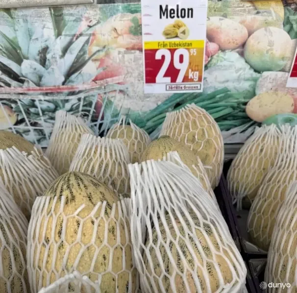 Ўзбек полиз маҳсулотлари Швеция бозорини забт этмоқда